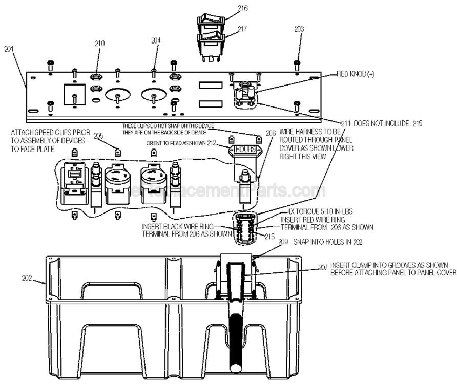 Page D Diagram and Parts List for H650IS-W  Porter Cable Generator